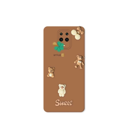 خرید قاب گوشی شیائومی Xiaomi Redmi Note 9 Pro Max طرح Sweet Bear رنگ عروسکی شکلاتی