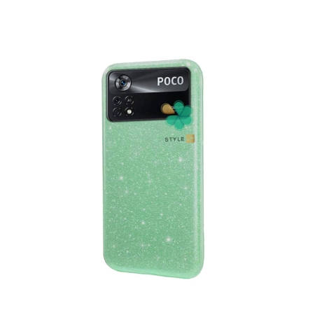 خرید قاب گوشی شیائومی Xiaomi Poco X4 Pro 5G مدل ژله ای اکلیلی رنگ سبز