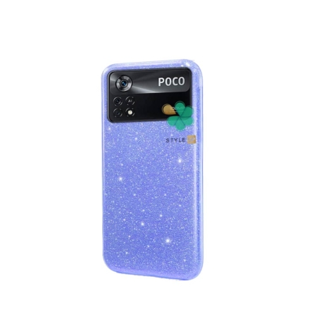 خرید قاب گوشی شیائومی Xiaomi Poco X4 Pro 5G مدل ژله ای اکلیلی رنگ آبی