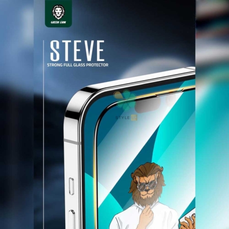خرید گلس برند Green Lion گوشی آیفون iPhone 14 مدل 9H STEVE