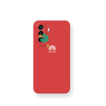 خرید قاب گوشی هواوی Huawei nova Y70 / Y70 Plus مدل سیلیکونی محافظ لنز دار رنگ قرمز