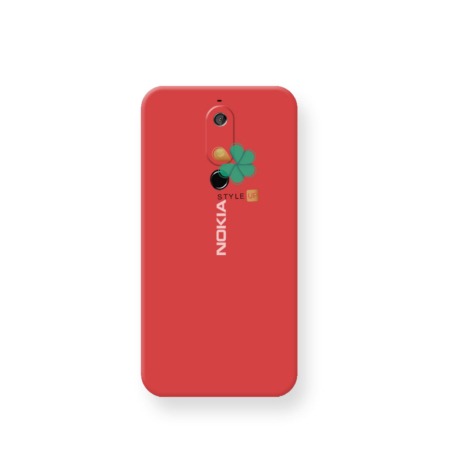 خرید قاب گوشی نوکیا Nokia 5.1 مدل سیلیکونی محافظ لنز دار رنگ قرمز