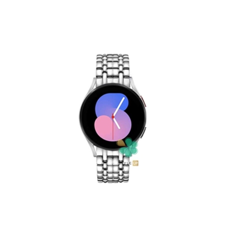 خرید بند استیل ساعت سامسونگ Samsung Galaxy watch 5 40/44mm طرح Presence رنگ نقره ای