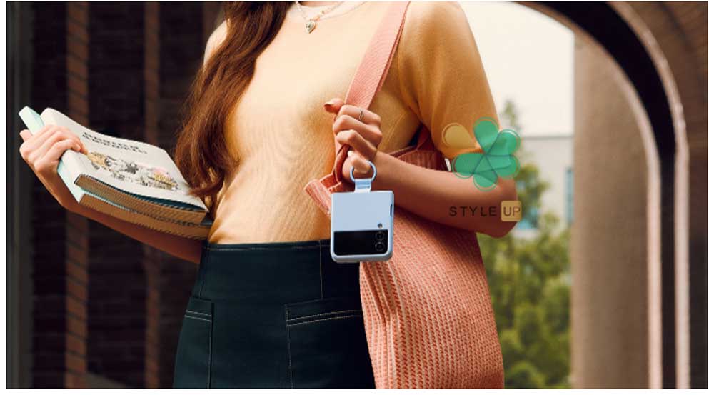 خرید قاب سیلیکونی اورجینال گوشی سامسونگ Galaxy Z Flip 4 مدل رینگ دار