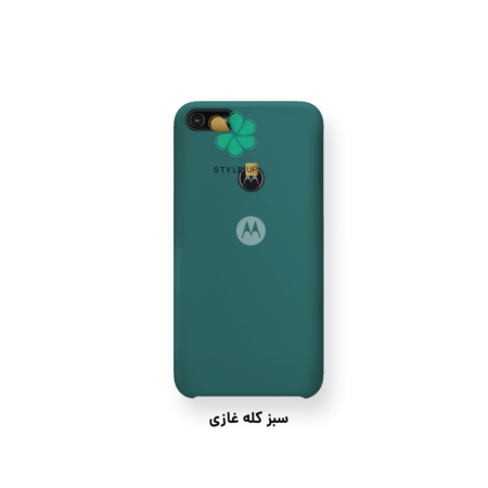 خرید قاب گوشی موتورولا Motorola Moto E6 Play مدل سیلیکونی رنگ سبز کله غازی