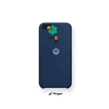 خرید قاب گوشی موتورولا Motorola Moto E6 Play مدل سیلیکونی رنگ سرمه ای