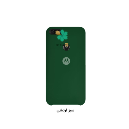 خرید قاب گوشی موتورولا Motorola Moto E6 Play مدل سیلیکونی رنگ سبز ارتشی