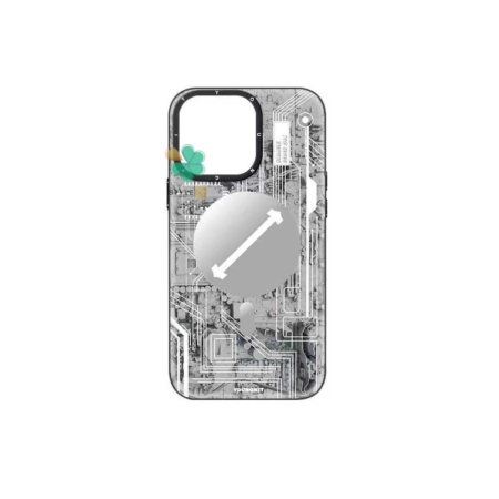 خرید قاب مگ سیف دار گوشی اپل آیفون iPhone 14 Plus مدل Tech Style رنگ سفید
