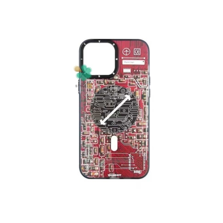 خرید قاب مگ سیف دار گوشی اپل آیفون iPhone 14 Plus مدل Tech Style رنگ قرمز