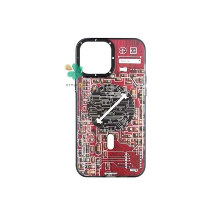 خرید قاب مگ سیف دار گوشی اپل آیفون iPhone 14 Pro Max مدل Tech Style رنگ قرمز