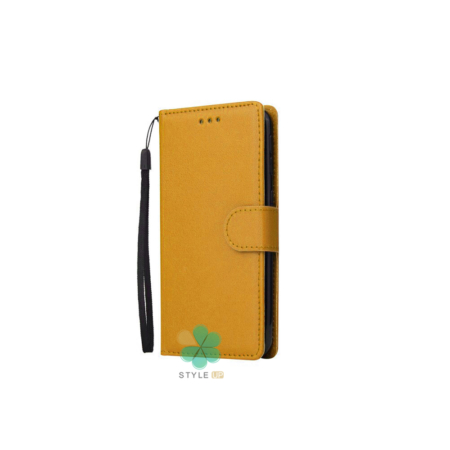 خرید کیف چرم گوشی سامسونگ Galaxy M12 مدل ایمپریال قفل دار رنگ عسلی
