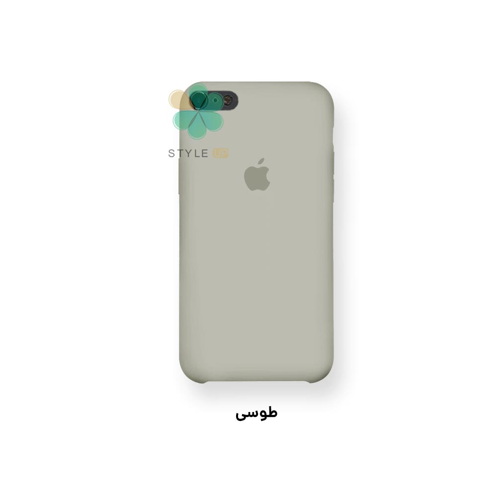 عکس قاب گوشی اپل آیفون Apple iPhone Se 2022 مدل سیلیکونی رنگ طوسی