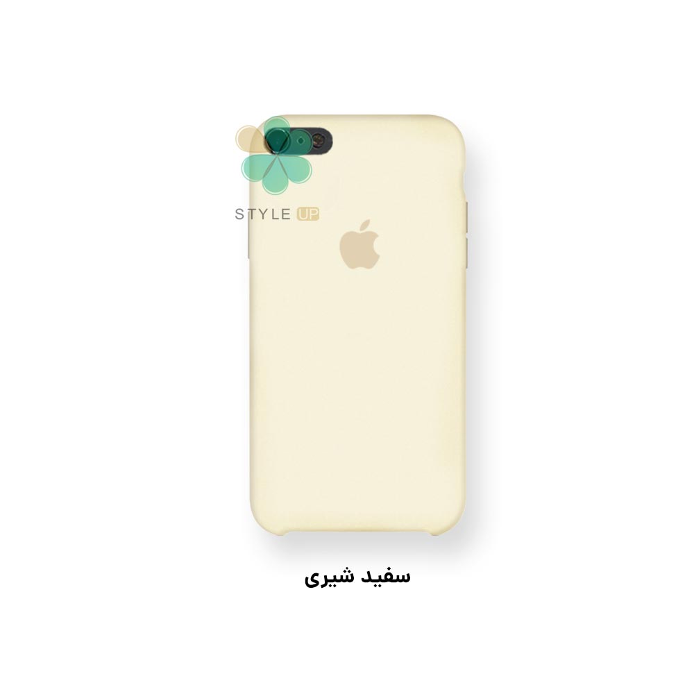 تصویر قاب گوشی اپل آیفون Apple iPhone Se 2022 مدل سیلیکونی رنگ سفید شیری