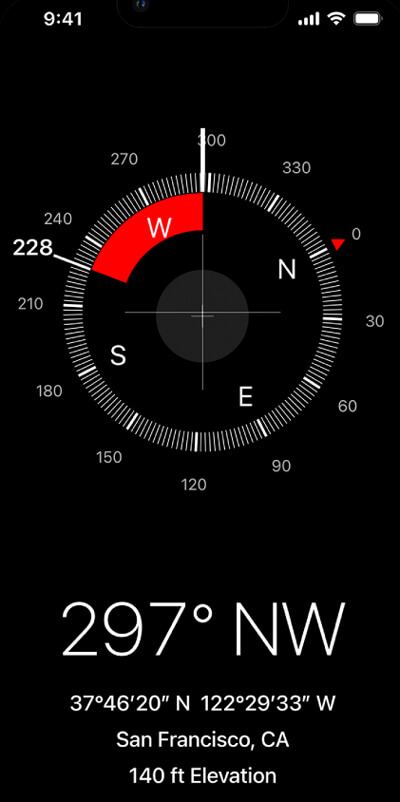 روش استفاده از برنامه compass اسمارت واچ اپل