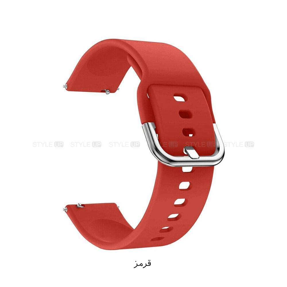 خرید بند ساعت شیائومی Amazfit GTR 4 مدل سیلیکونی نرم رنگ قرمز