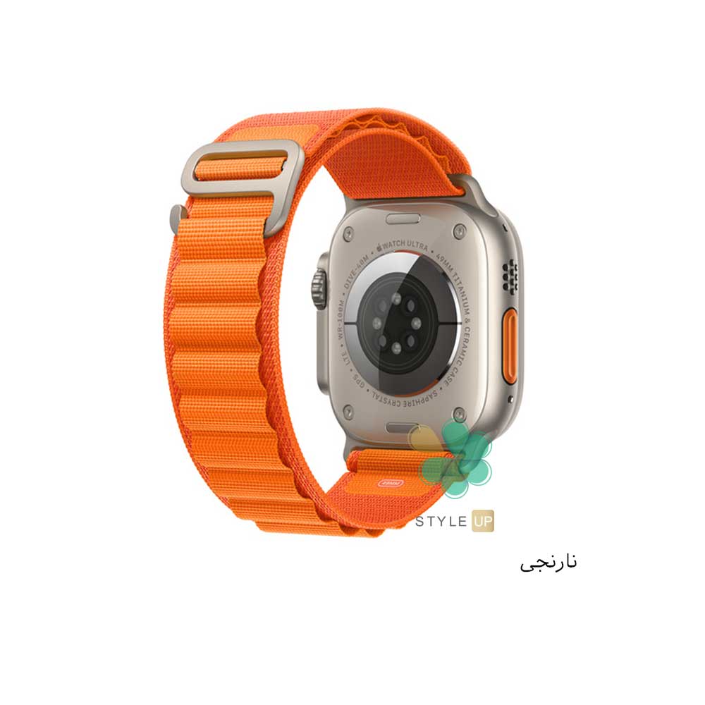 خرید بند ساعت اپل واچ Apple Watch 42/44 مدل Alpine Loop رنگ نارنجی