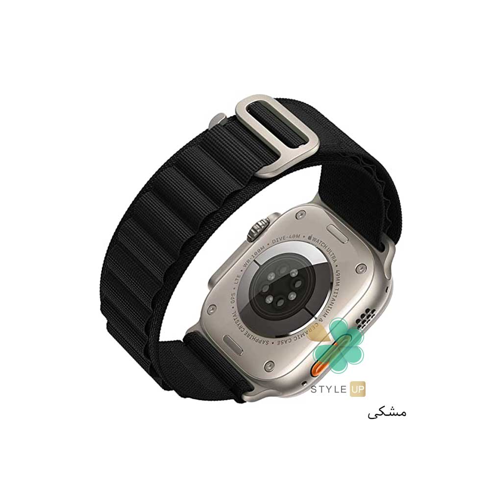 خرید بند ساعت اپل واچ Apple Watch 45/49 مدل Alpine Loop رنگ مشکی