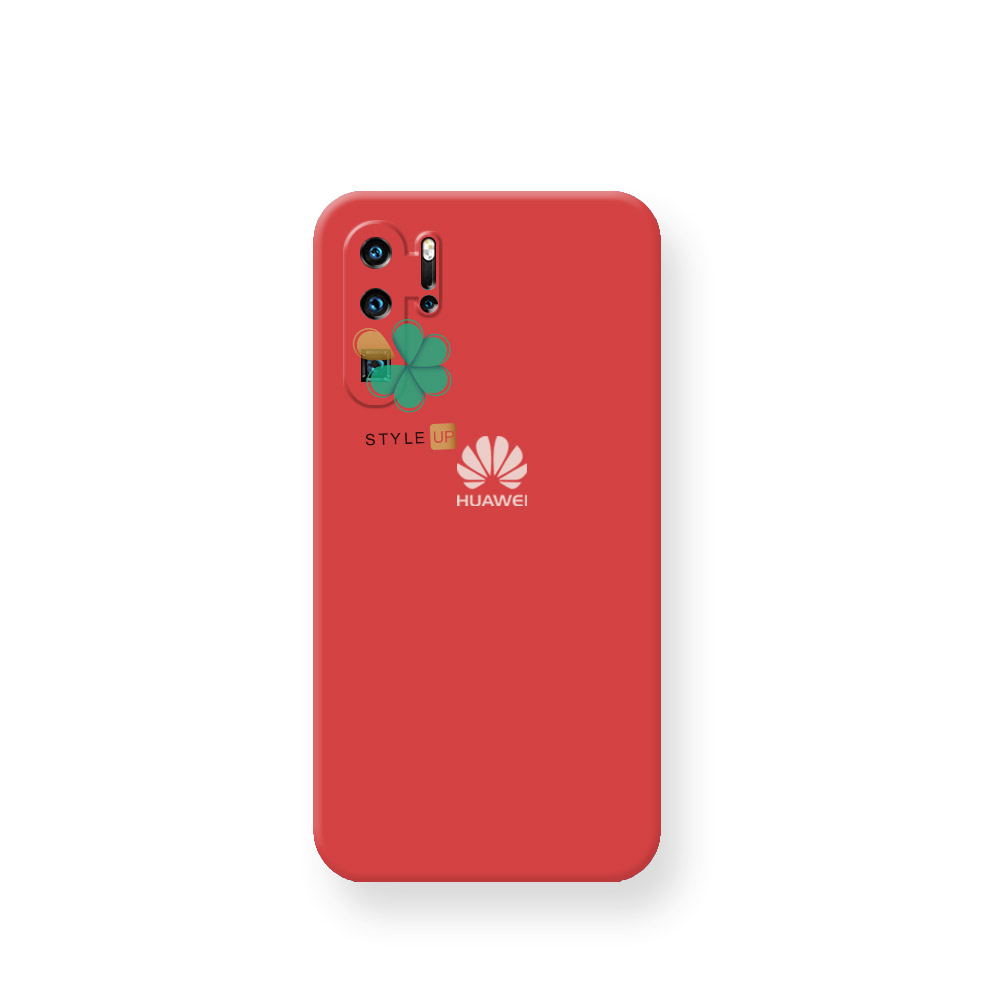 خرید قاب گوشی هواوی Huawei P30 Pro مدل سیلیکونی محافظ لنز دار رنگ قرمز