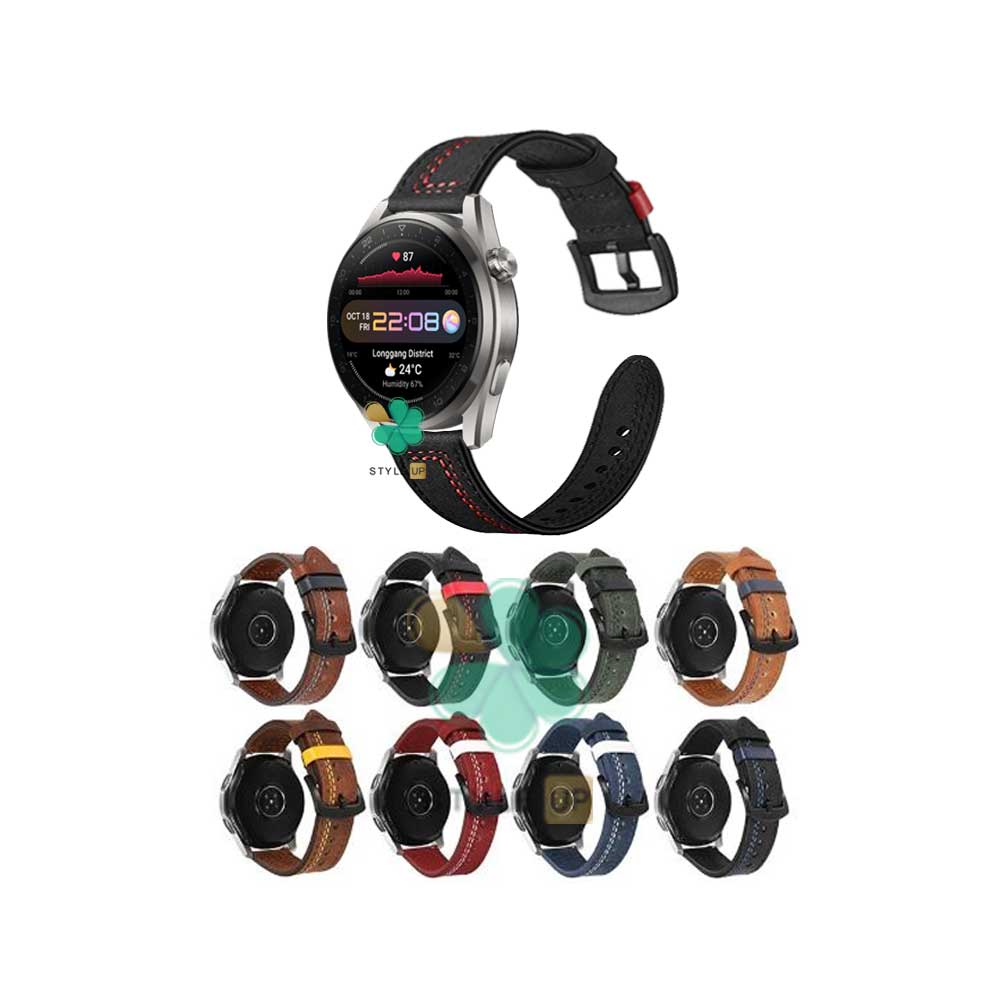 قیمت بند چرمی ساعت هواوی واچ Huawei Watch 3 Pro مدل Nubuck Leather