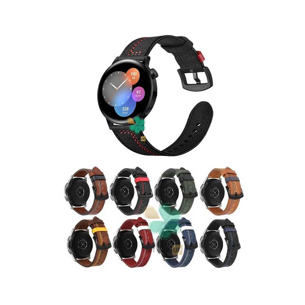 قیمت بند چرمی ساعت هواوی واچ Huawei Watch GT 3 42mm مدل Nubuck Leather