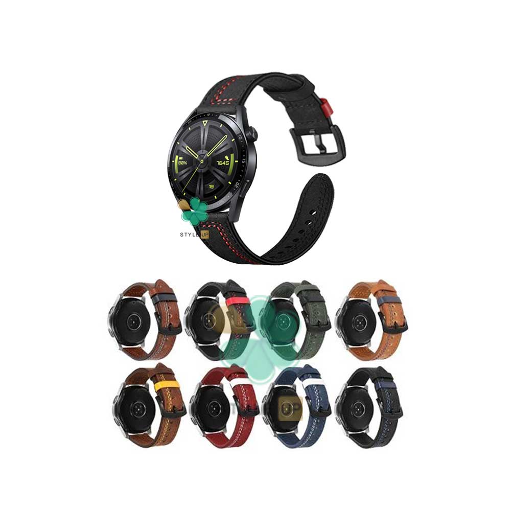 قیمت بند چرمی ساعت هواوی واچ Huawei Watch GT 3 46mm مدل Nubuck Leather