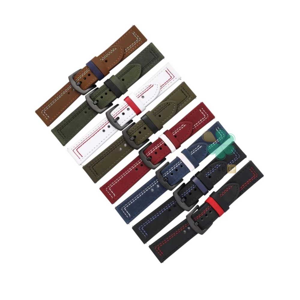 خرید بند چرمی ساعت ریلمی واچ Realme Watch مدل Nubuck Leather
