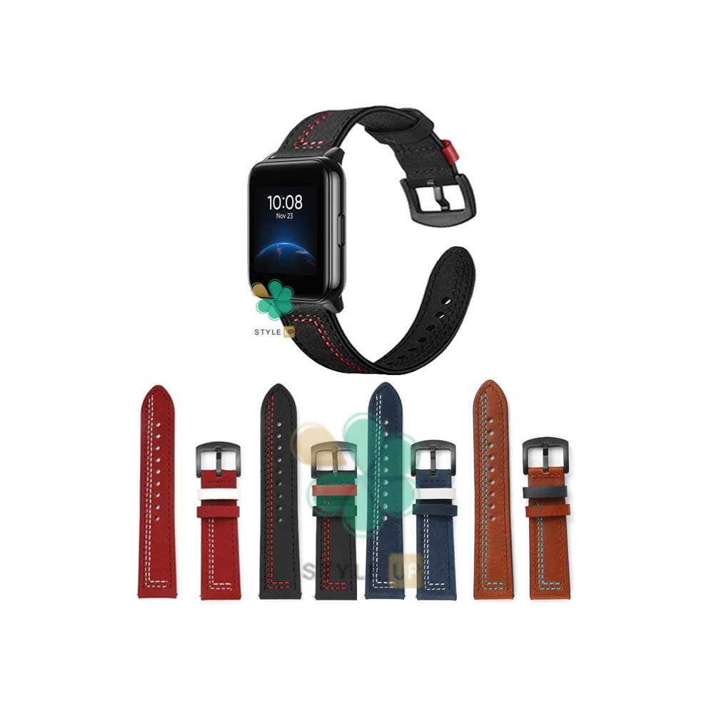 قیمت بند چرمی ساعت ریلمی واچ Realme Watch 2 مدل Nubuck Leather