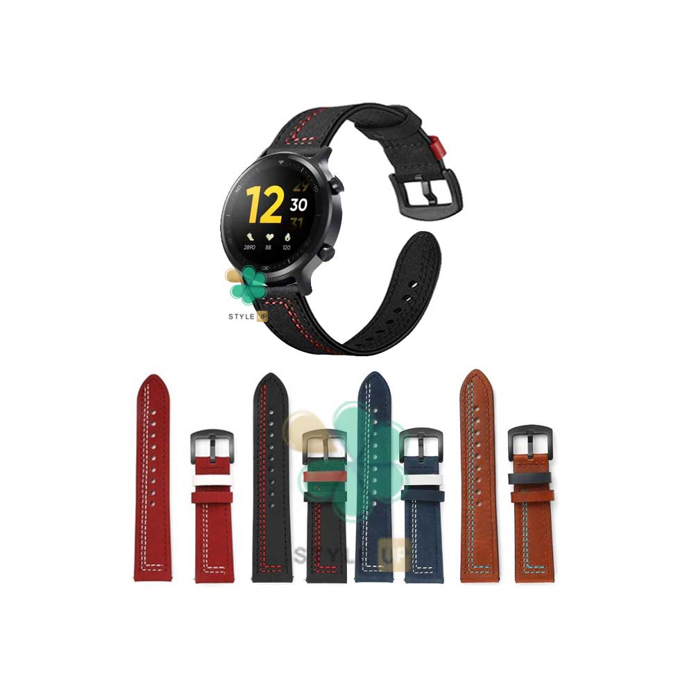 قیمت بند چرمی ساعت ریلمی واچ Realme Watch S مدل Nubuck Leather