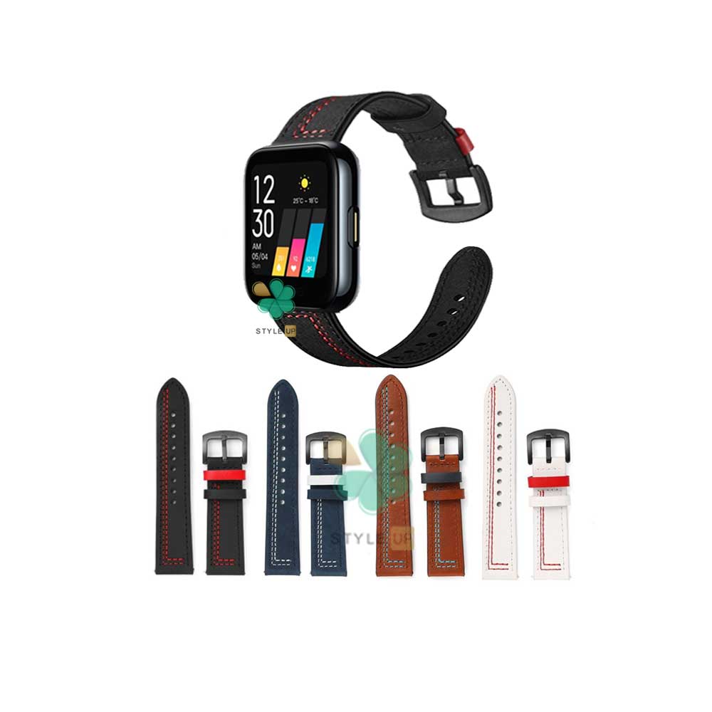 قیمت بند چرمی ساعت ریلمی واچ Realme Watch مدل Nubuck Leather