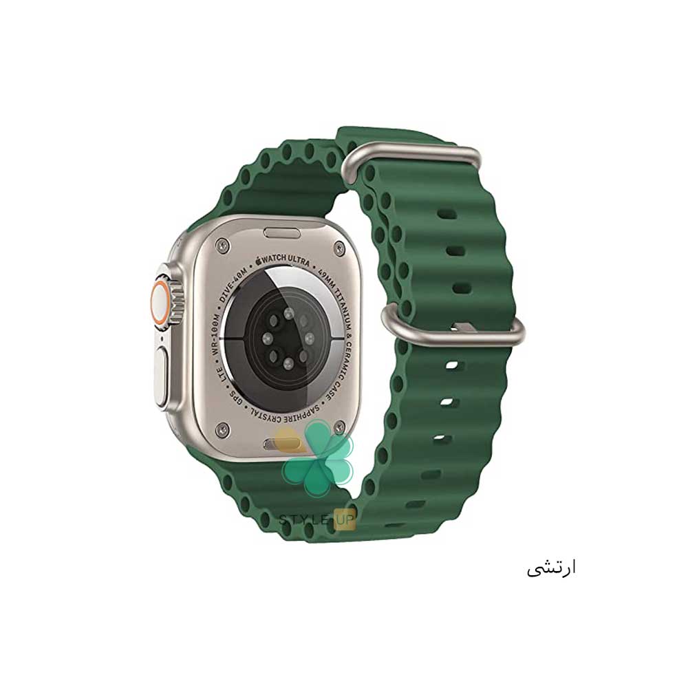 خرید بند ساعت هوشمند اپل واچ Apple Watch 38/40mm مدل Ocean Loop رنگ ارتشی