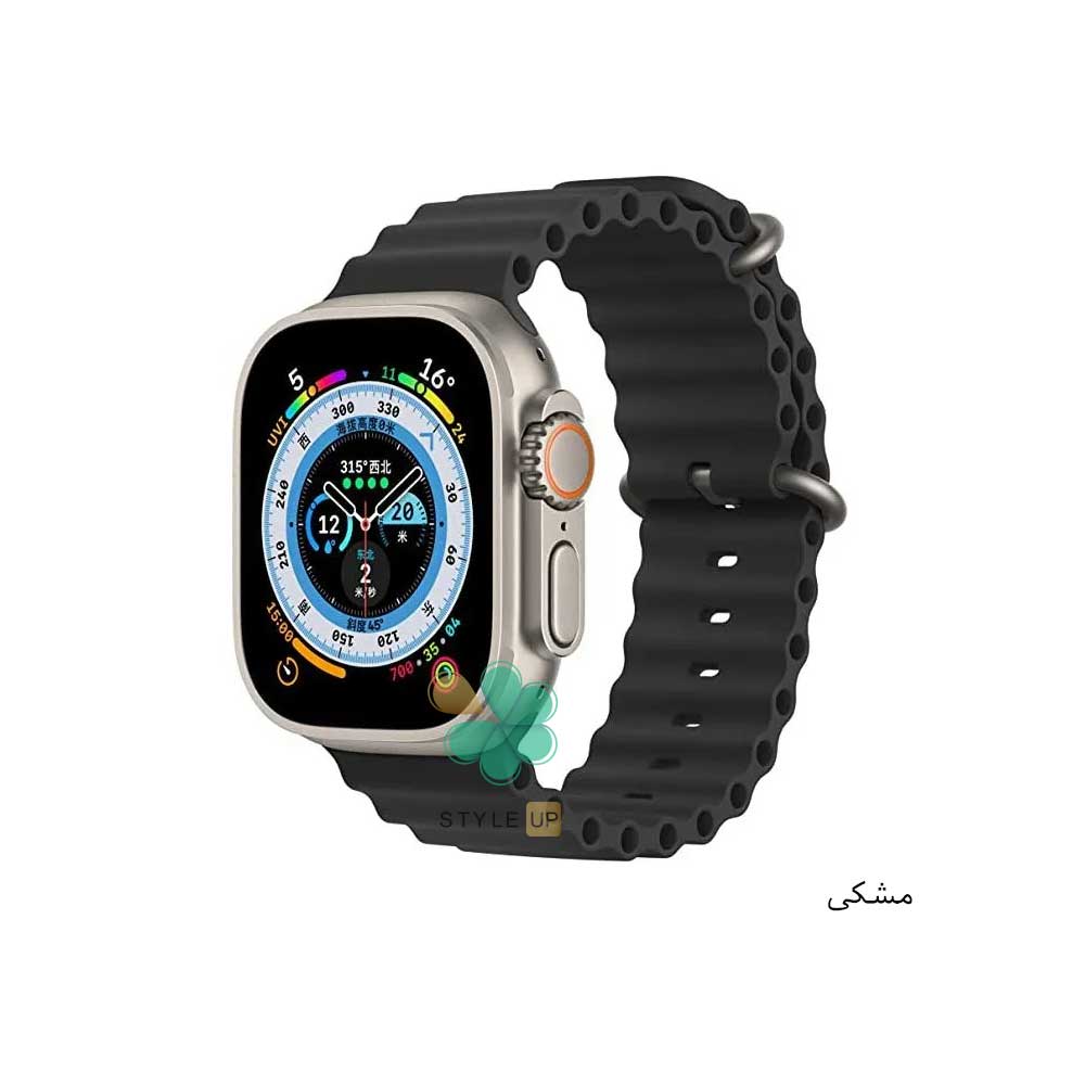 خرید بند ساعت هوشمند اپل واچ Apple Watch 45/49mm مدل Ocean Loop رنگ مشکی
