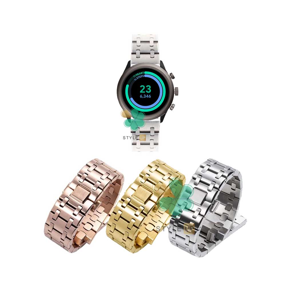 قیمت بند متال ساعت فسیل اسپرت Fossil Sport مدل Royal