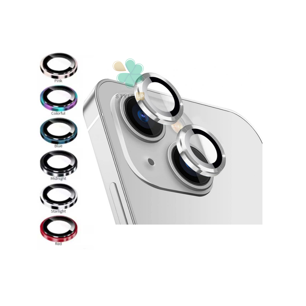 خرید محافظ دوربین فلزی مناسب Apple iPhone 14 Plus رنگ نقره ای