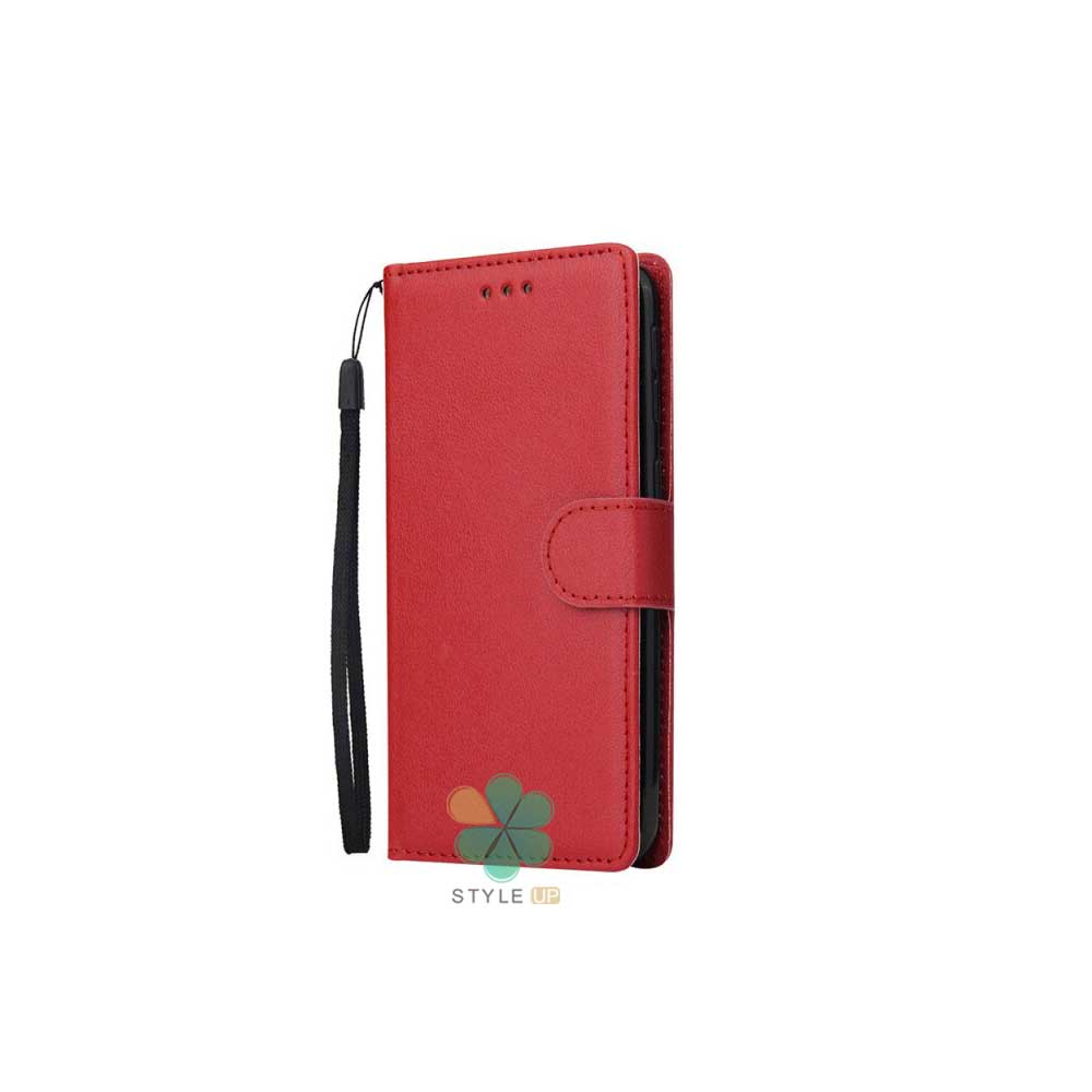 خرید کیف چرم گوشی سامسونگ Samsung A23 مدل ایمپریال قفل دار رنگ قرمز