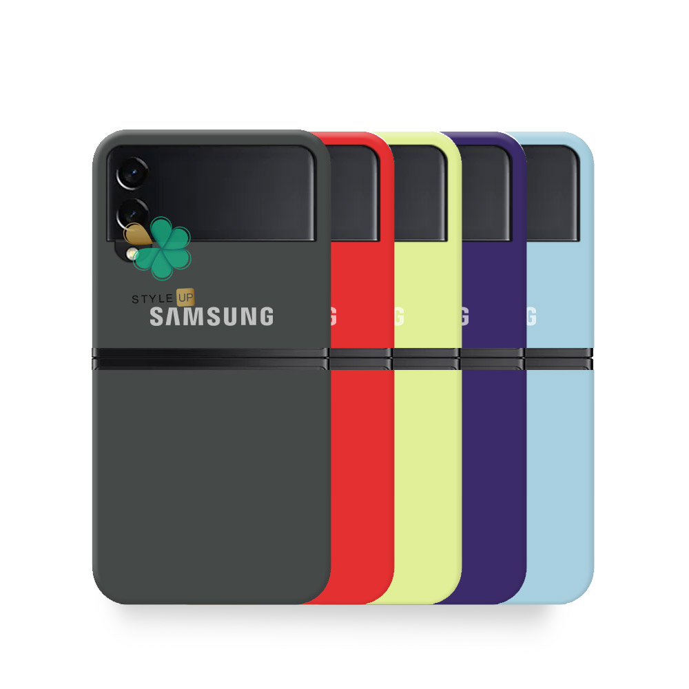 عکس کاور سیلیکونی اصل گوشی سامسونگ Samsung Galaxy Z Flip3 5G