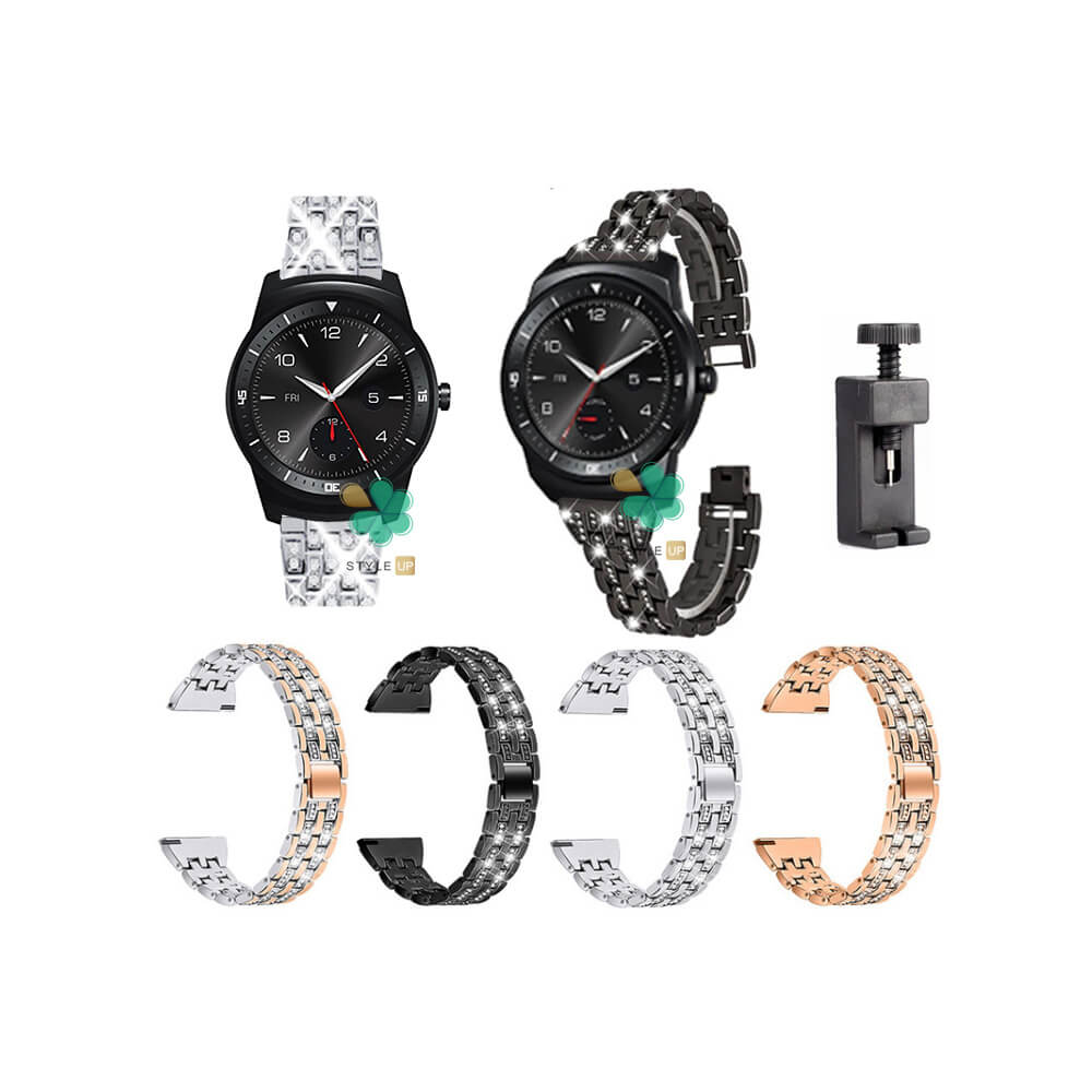قیمت و مشخصات بند استیل Wearlizer مناسب ال جی G Watch R W110 رنگ ثابت و بادوام