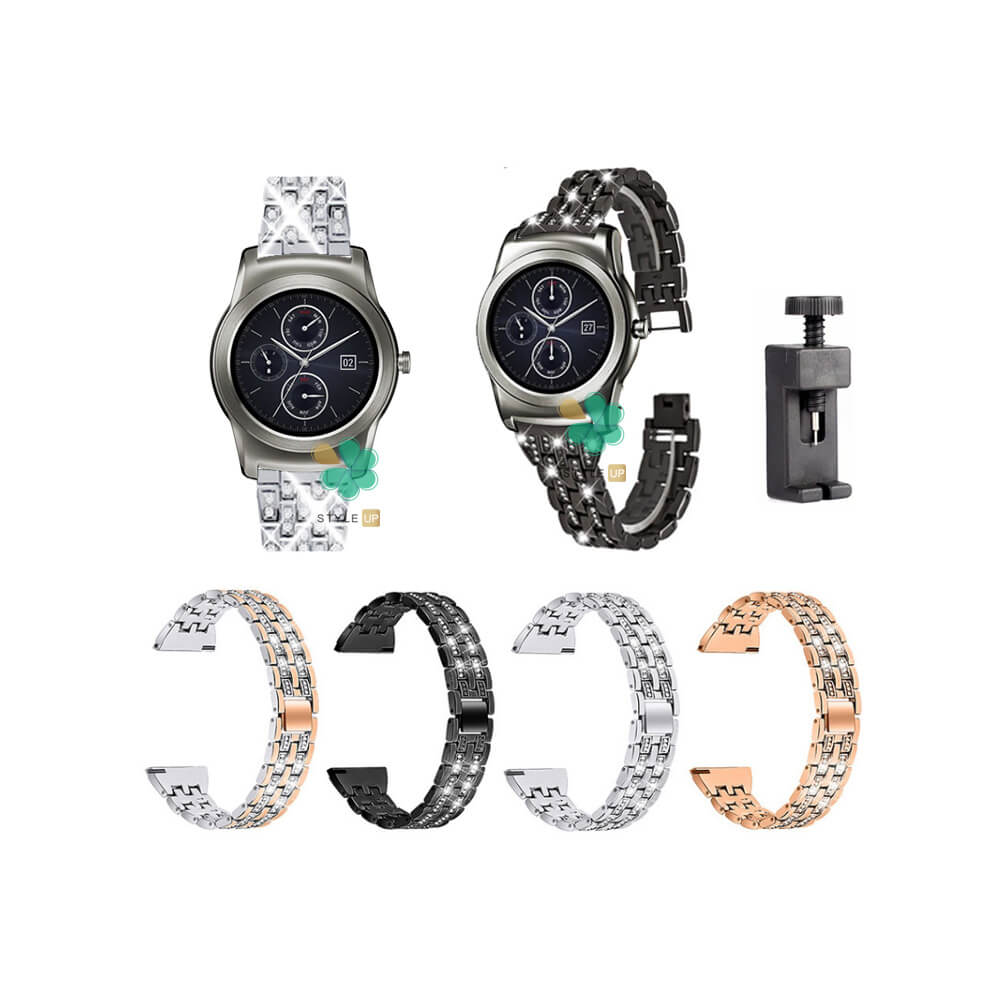 قیمت بند ساعت فلزی Wearlizer مناسب ال جی واچ Urban Luxe با رنگبندی متنوع
