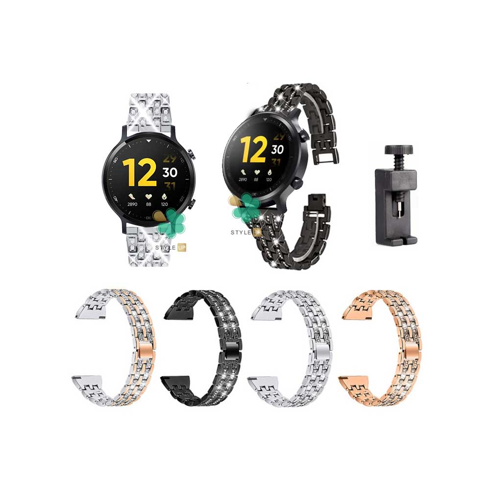 قیمت بند ساعت فلزی Wearlizer مناسب Realme Watch S بادوام و باکیفیت