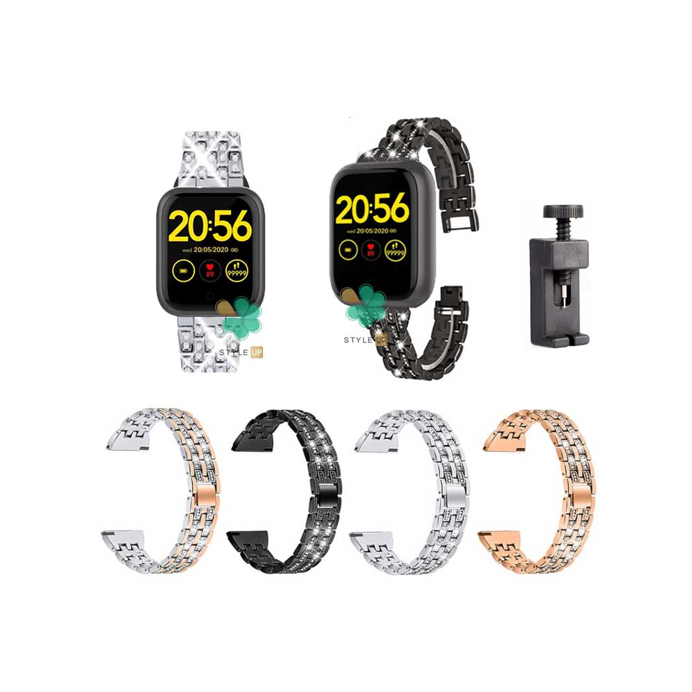 خرید بند ساعت فلزی Wearlizer مناسب شیائومی 1More Omthing E-Joy WOD001 بادوام و باکیفیت