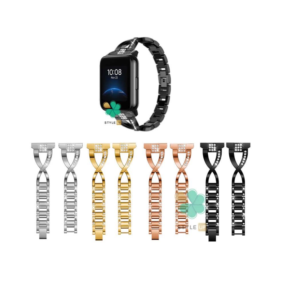 خرید بند ساعت استیل Flash مناسب Realme Watch 2 رنگبندی متنوع
