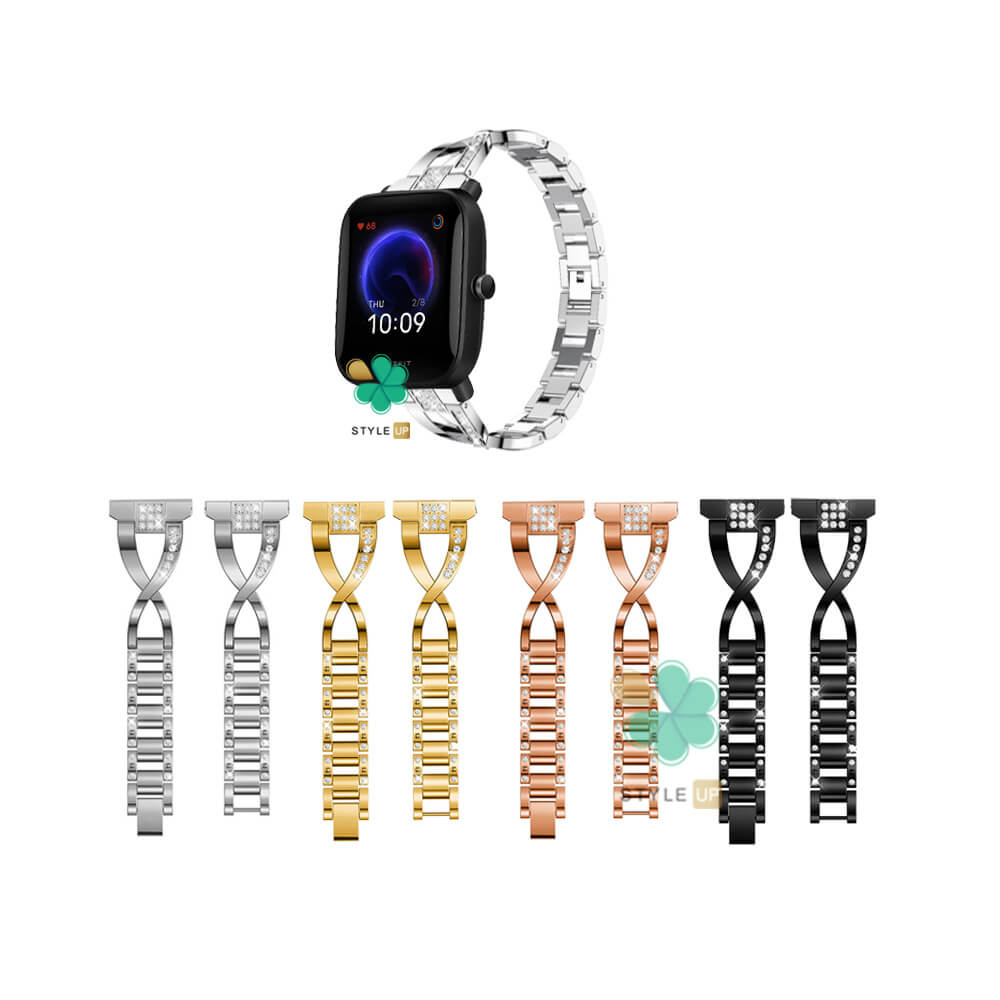 خرید بند ساعت استیل Flash مناسب شیائومی Amazfit Bip U Pro با رنگبندی متنوع و جذاب
