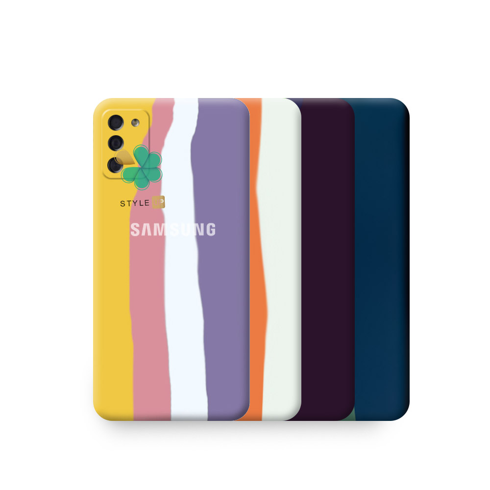 خرید و قیمت قاب ضد ضربه گوشی سیلیکونی رنگین کمان مخصوص Samsung M02s با قابلیت حفاظت از لنز دوربین