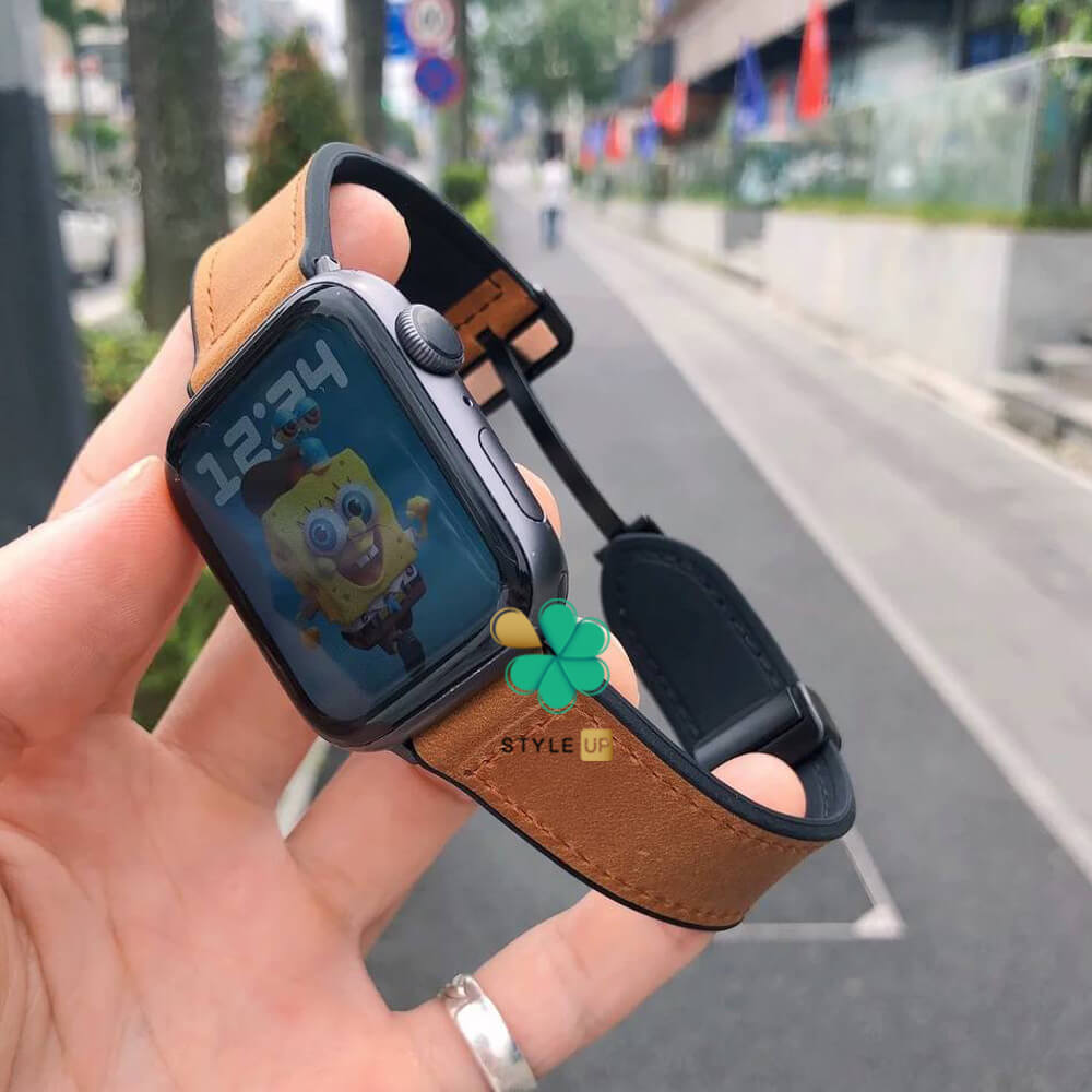 Apple watch leather hot sale strap 40mm