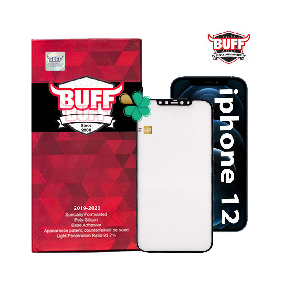 خرید محافظ صفحه گوشی سرامیک مات Buff مناسب اپل iPhone 12 بد,ن انعکاس نور