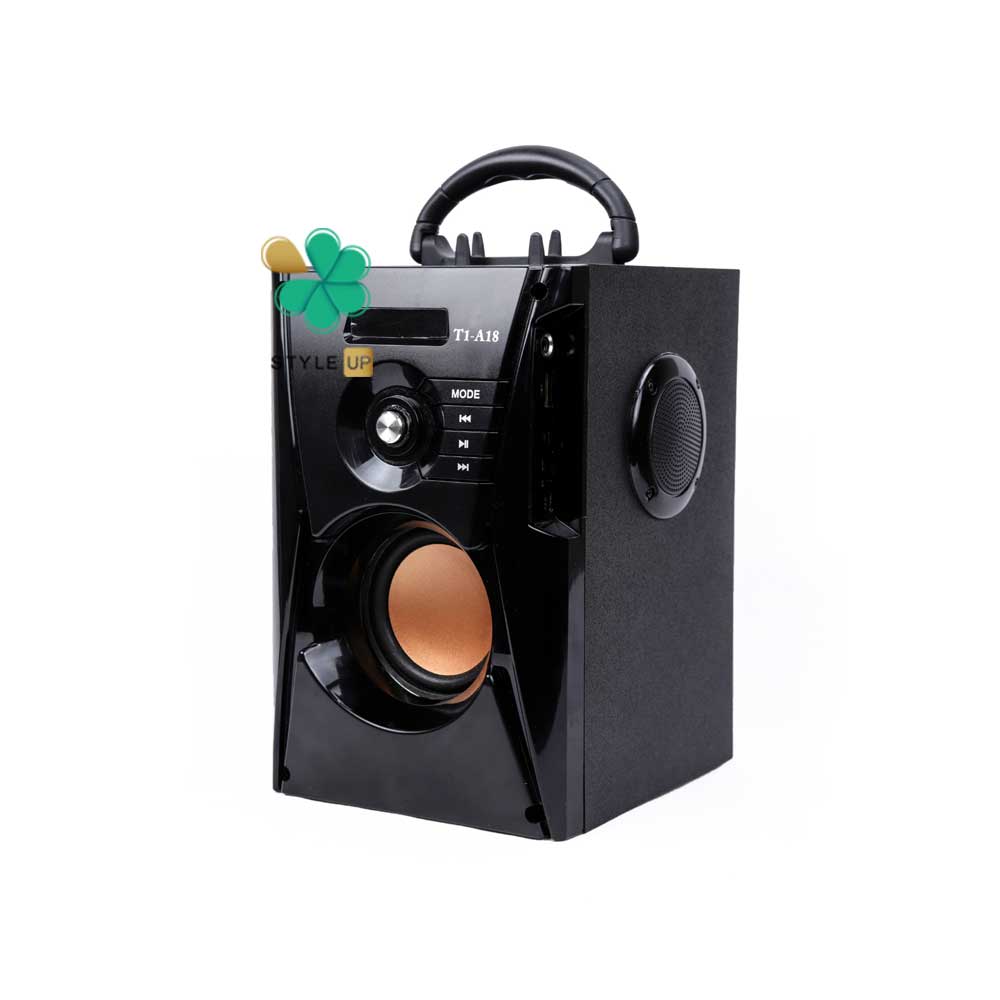قیمت خرید اسپیکر بیسیم پرتابل T1 مدل T1-A18 انتقال صدای باکیفیت