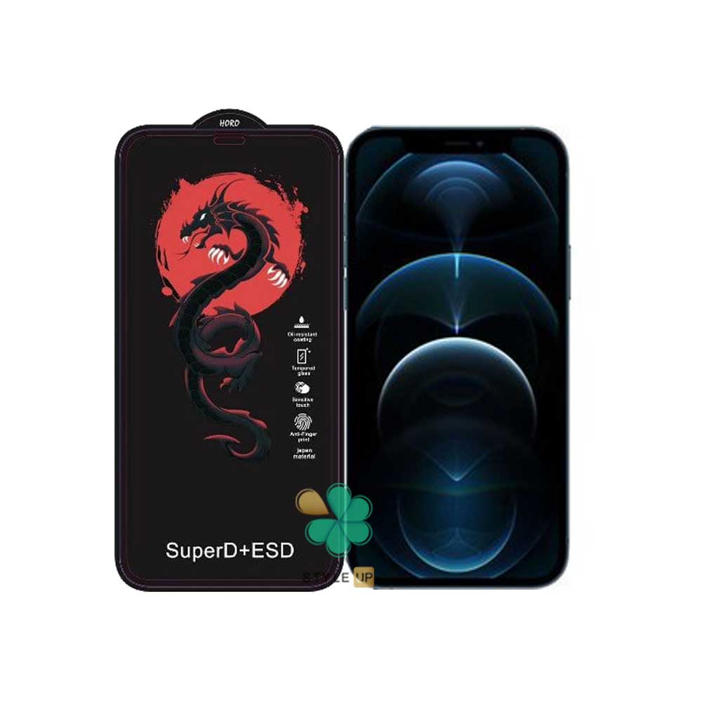 قیمت محافظ صفحه Dragon ESD مناسب iPhone 12 Pro عدم جذب لک و گرد