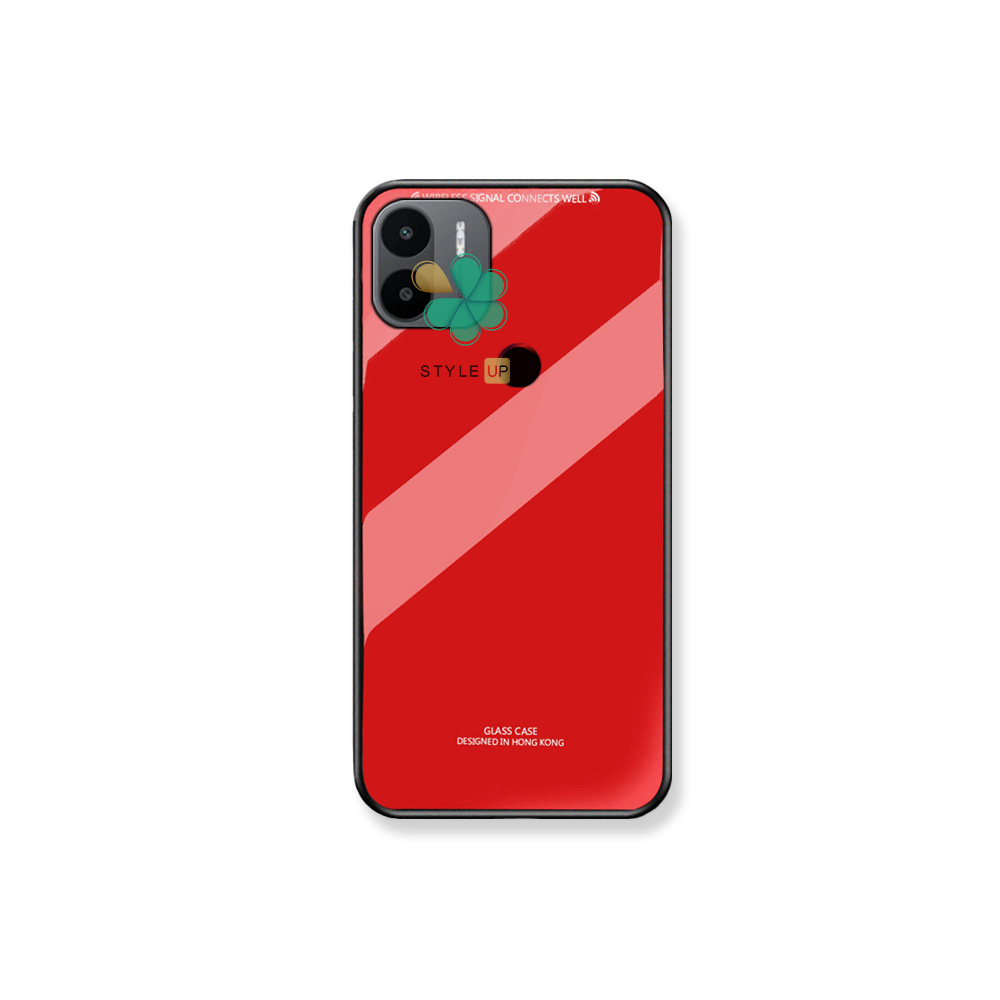 قیمت کاور گوشی پشت گلس مناسب Xiaomi Poco C50 رنگ قرمز ضد ضربه و خراش