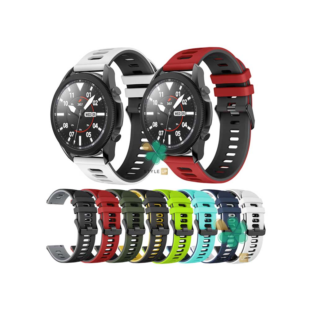 خرید بند ساعت Two-tone مناسب Galaxy Watch 3 45mm با رنگبندی متنوع