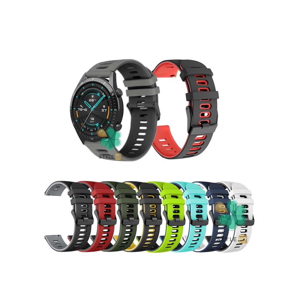 قیمت بند سیلیکونی Two-tone مناسب Huawei Watch GT 2 46mm قابل شست و شو