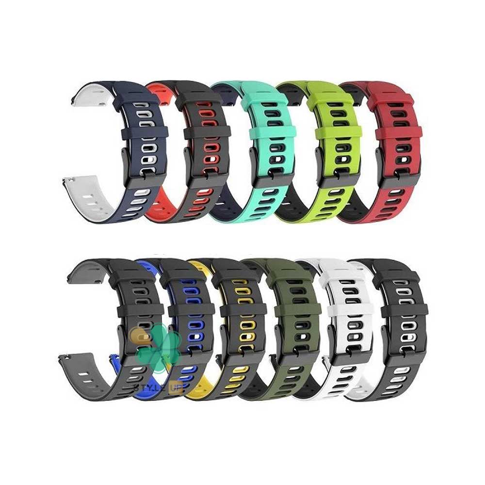 خرید بند سیلیکونی Two-Tone مناسب سامسونگ Galaxy Watch 4 با رنگبندی متنوع